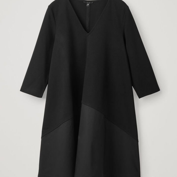 COS Black Cotton A Line Dress XS - Picture 5 of 9